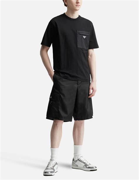 mens prada nylon pocket t shirt|Prada nylon t shirt.